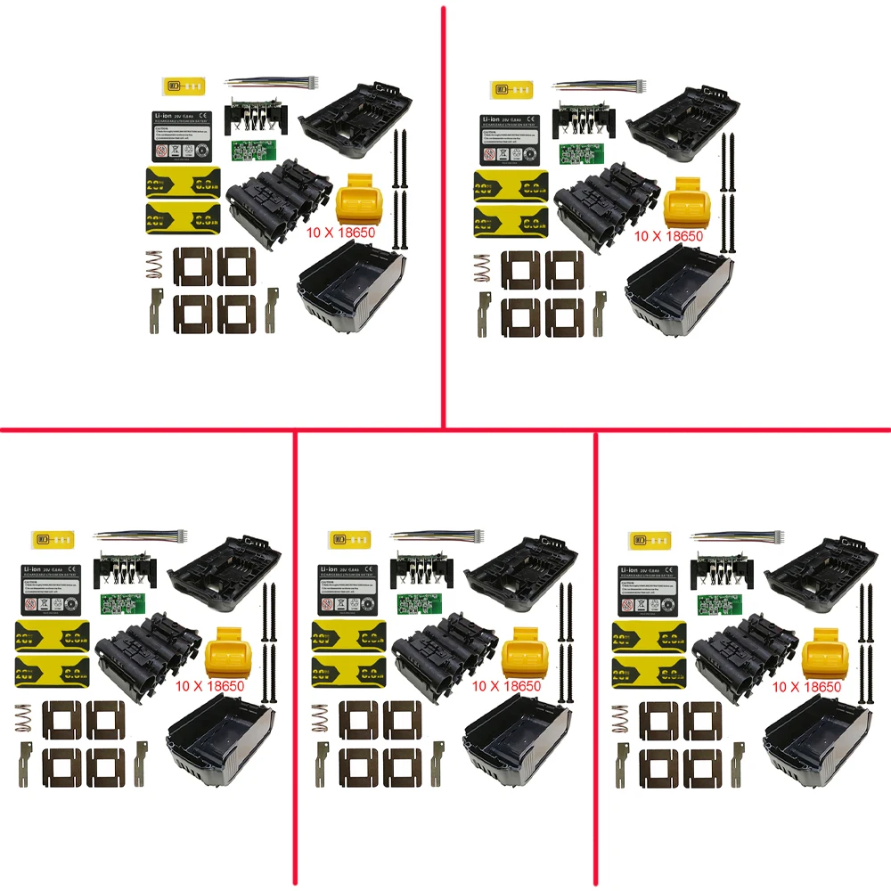 DCB200 Li-ion Battery Plastic Case PCB Charging Protection Circuit Board Box Shell For Dewalt 18V 20V 4Ah 6Ah Lithium Power Tool