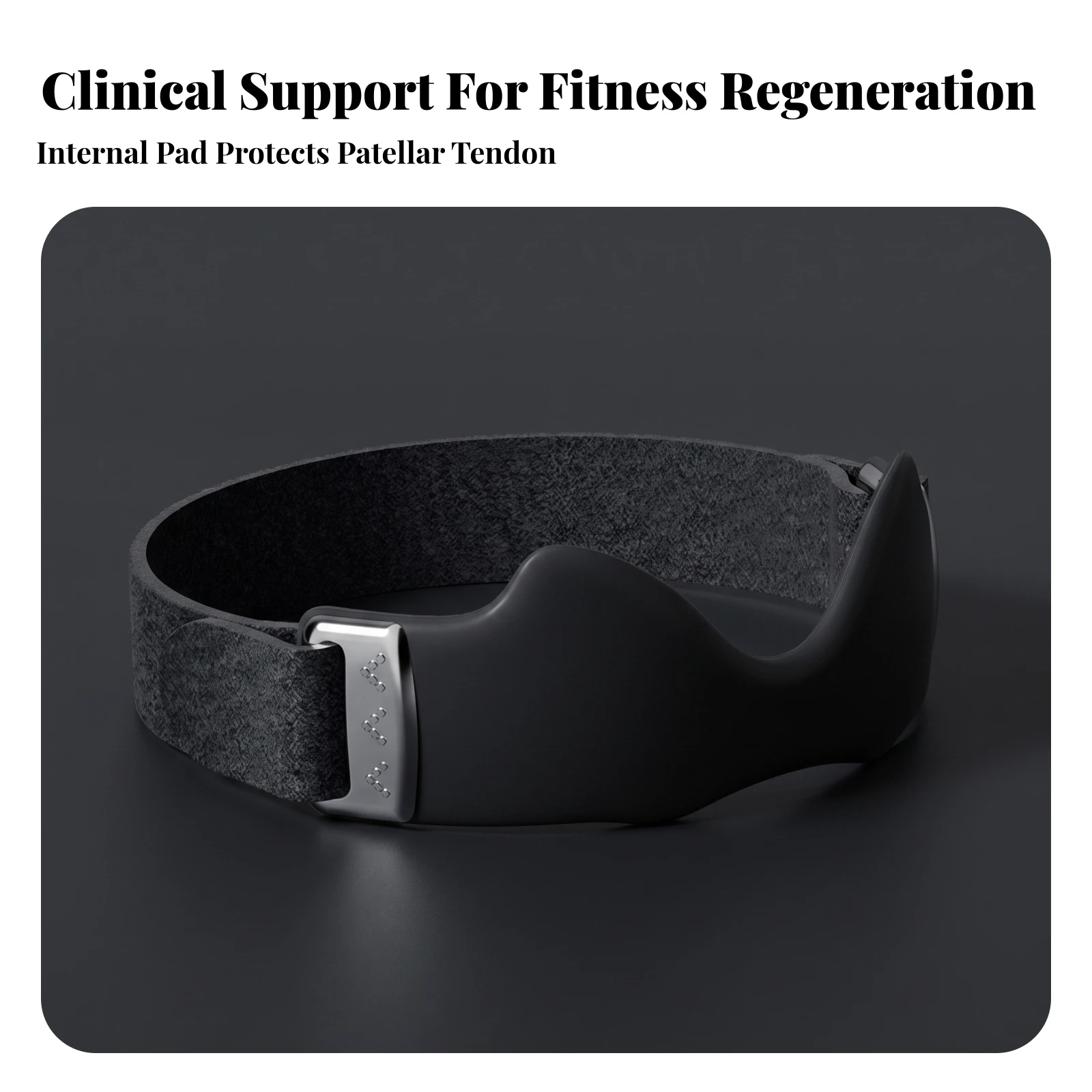 Patella Knee Strap with Air Pad Ergonomic Patella Support Brace Orthosis Comfortable for Runners, Running, Workout