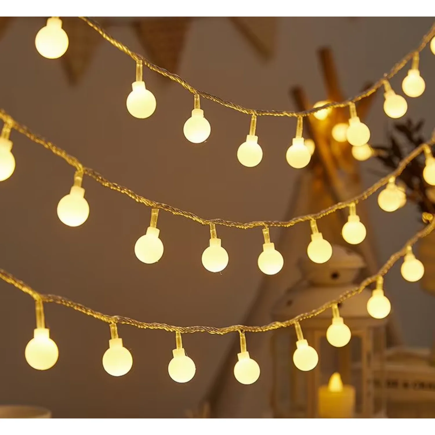 Świąteczny płatek śniegu Led Light Fairy String Lights Wodoodporny do oświetlenia ogrodu na choinkę