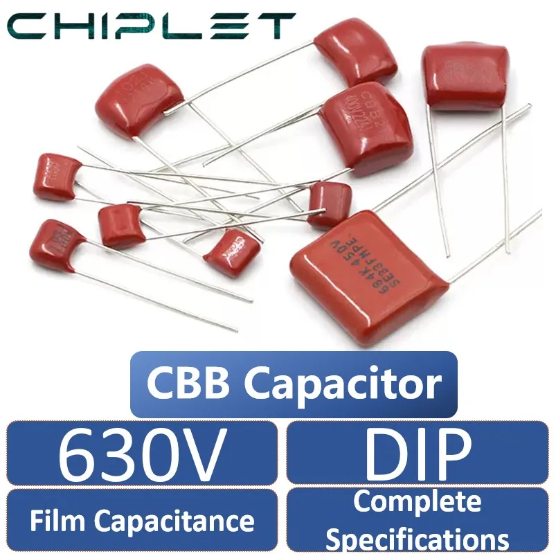 CBB Film Capacitance DIP 630V 103K 104K 105J 153J 223J 224J 225K 334J 473J 474J 682K 10nF 100nF 1uf 15nF 22nF 220nF 2.2uf 330nF