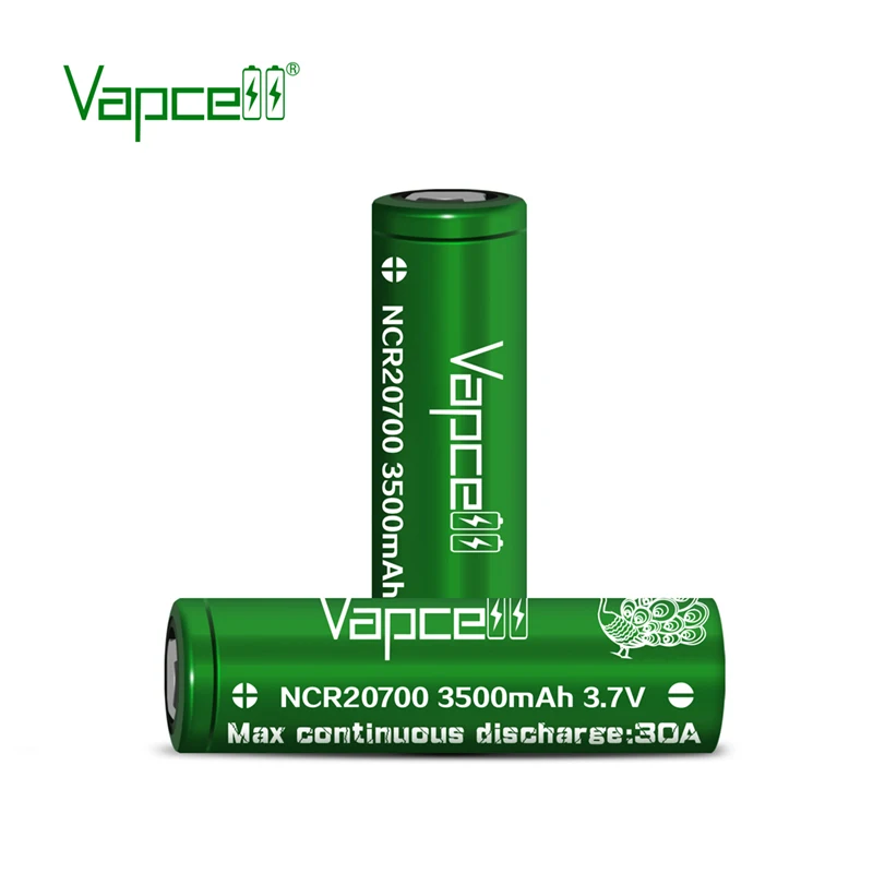 Real Capacity Original Vapcell 20700 Battery INR20700 Batteries 3000mah/3100mah/3200mah/3500mah 3.7V 30A Rechargable Cell ForMod