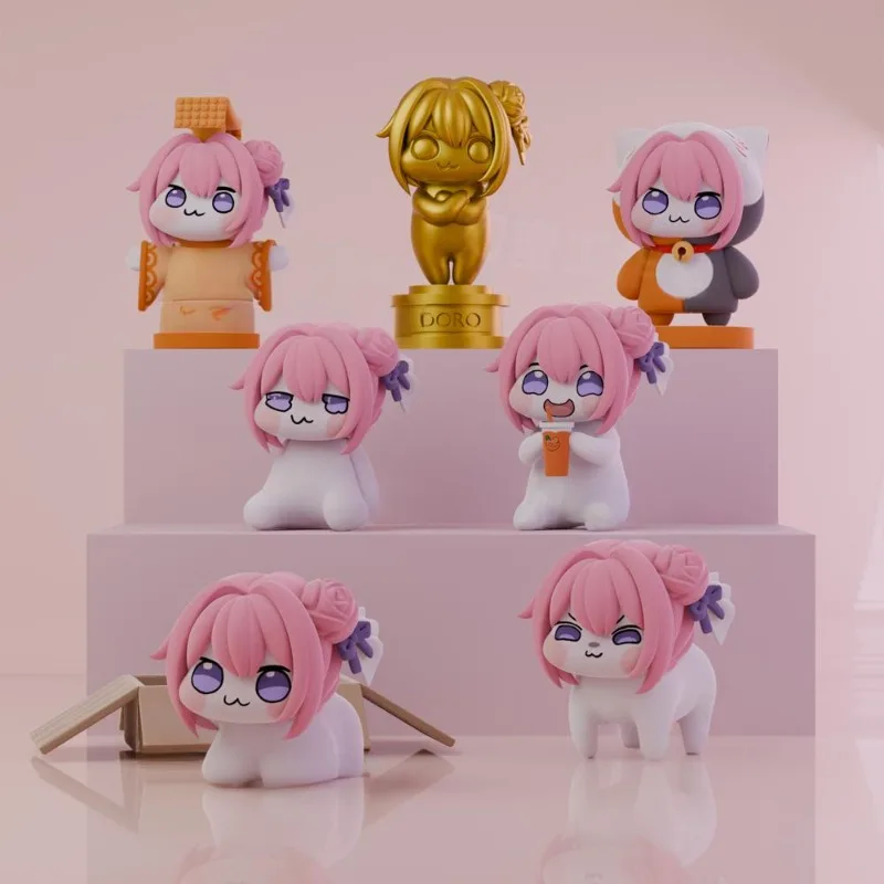 دورو سلسلة ألعاب الشكل الطرفية سطح المكتب الديكور مخصص نموذج Kawaii لطيف الشكل مجموعات لعبة هدايا العيد