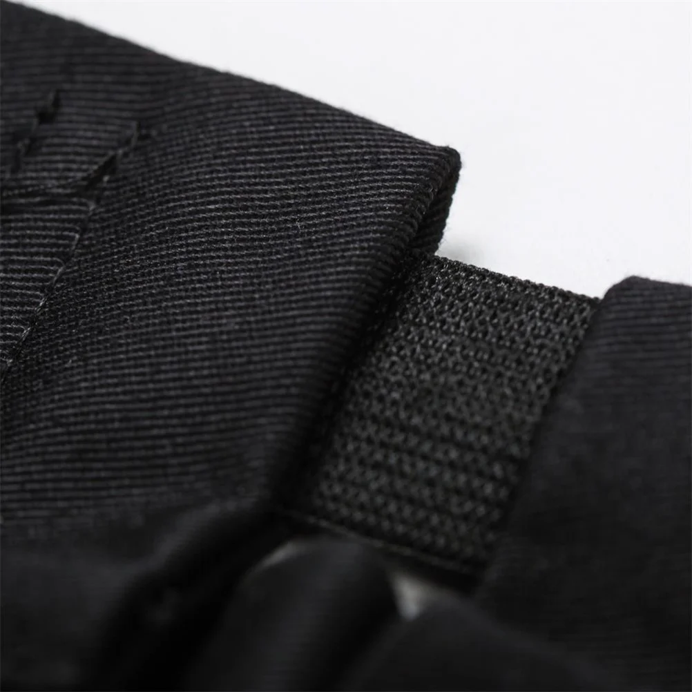 Kochmütze im schwarzen Pilz-Stil, verstellbar, elastisch, aus Polyester-Baumwolle, Kochmütze für Restaurant, Hotel, Küche, Backuniform