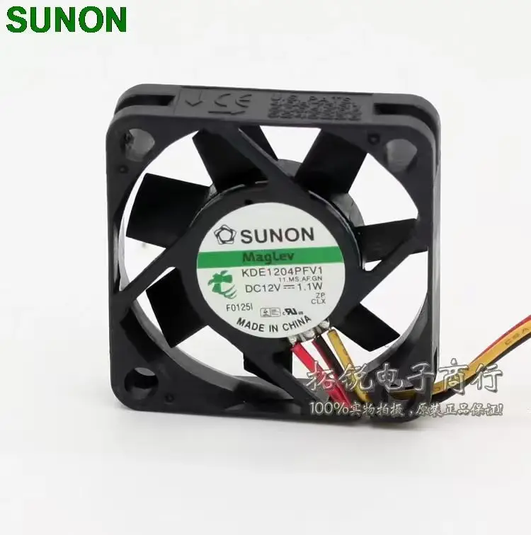 2pcs For Sunon Maglev Cooling Fans KDE1204PFV1 4010 40mm DC 12V 1.1W 3 Wire Fan Switch Cooler