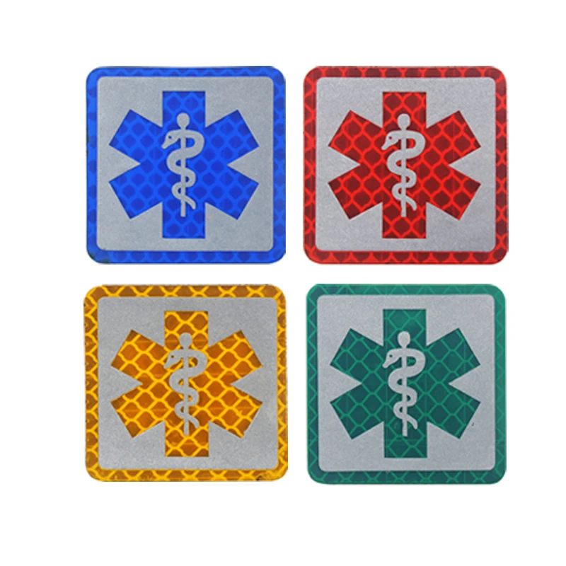 Multiple Type Rescue MEDIC First Aid Combat Rubber Cross Military EMT Reflective IR Paramidic Patch For Bag Cloth Doctor