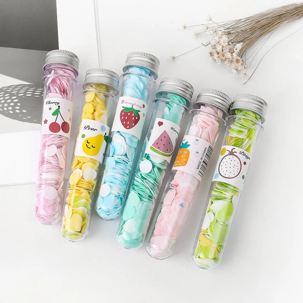 Portable Soap Paper Flower Disposable Sheets Test Tube Bottle For Travel Outdoor Hand Washing view 3