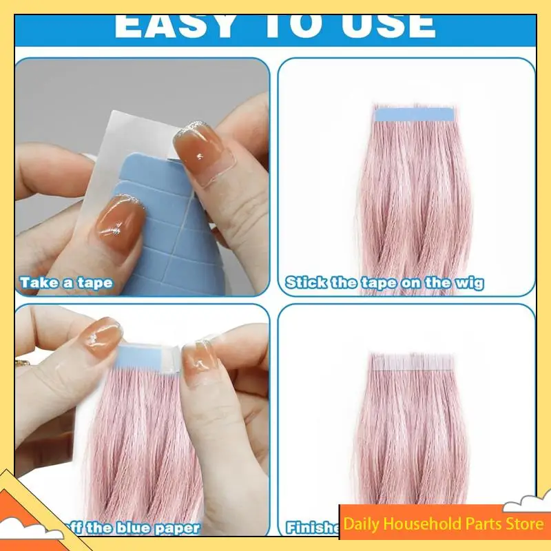 【Great Sale】20 Set For Hair Extension Tape , Double Sided Adhesive Replacement Tape For Human For Hair Extensions , For Hair Tap