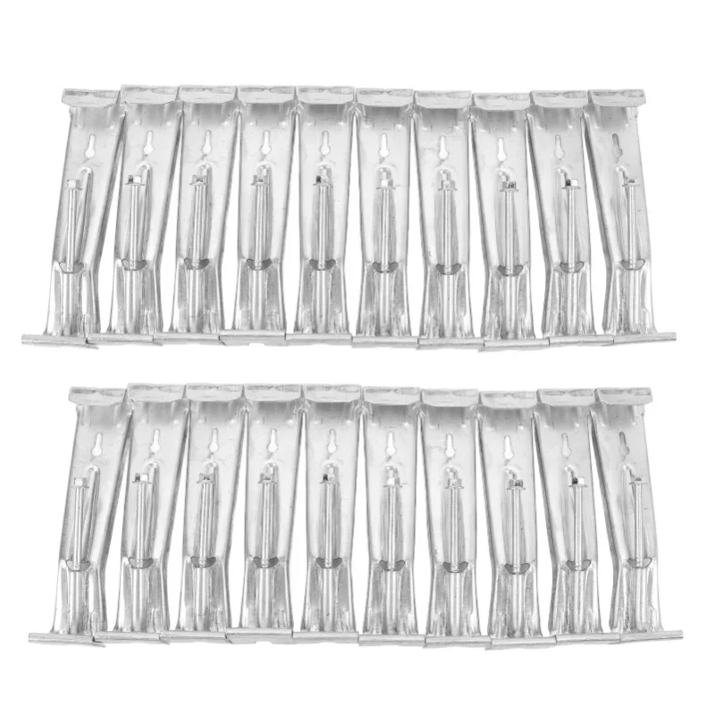 20pcs Rain Gutter Hangers Heavy Duty Hidden Gutter Bracket Fastener With Pre Inserted Screws For Repairing Fallen Gutters
