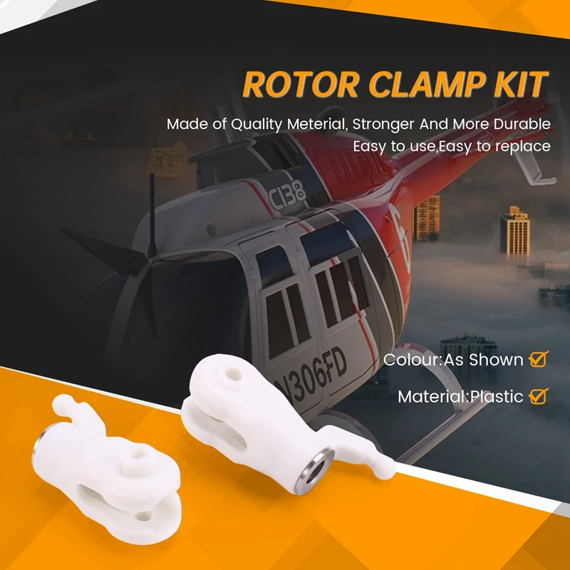 RC Toy Helicopter Upgrade C138 Rotor Clamp Kit For RC ERA C138 Bell 206 1:33 RC Toy Helicopter Parts