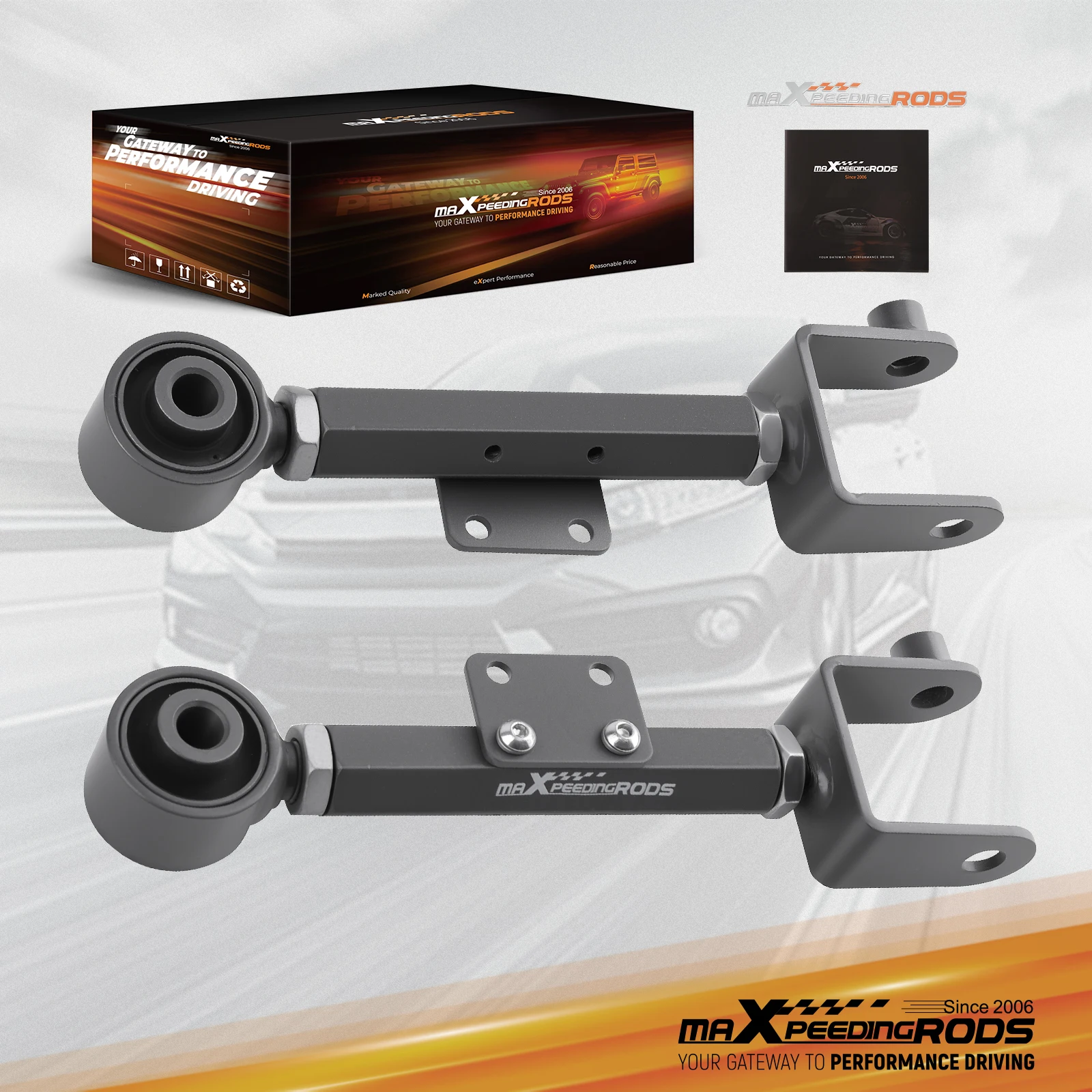 2x Alignment Camber Arm Kit for Honda CRV 2007-2016 CR-V 2007-2016 Adjustable Rear Control Arms Set New