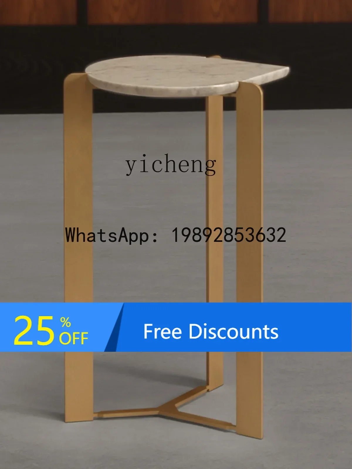 

LYY Mild Luxury Marble Coffee Table Villa Conference Modern Minimalist Creative Leisure Negotiation Corner Table