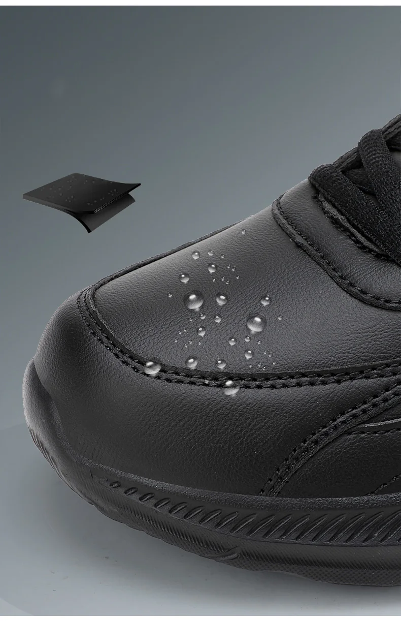 Sneakers Herrenschuhe Weiche Mokassin-Schuhe Bequeme Freizeitschuhe für Herren Einfarbig Schwarz Grau Herren-Gehschuhe Übergrößen 39-46 – Detail 5