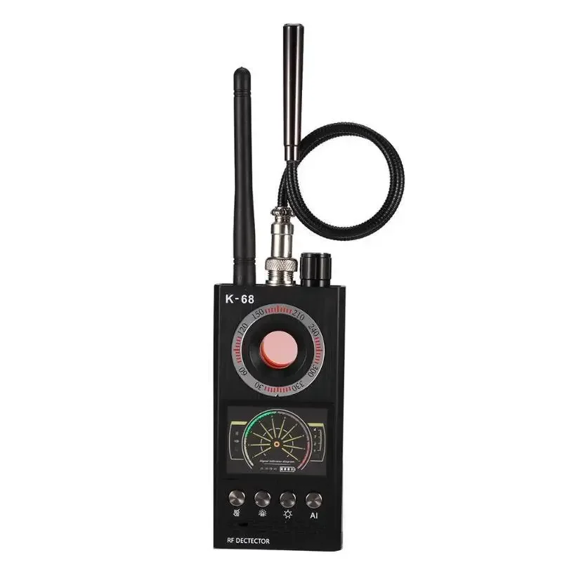 Detector de cámara K68 GSM, Audio inalámbrico, detección de señal RF K18, rastreador GPS antiseguimiento, localizador magnético fuerte, dispositivo de escáner