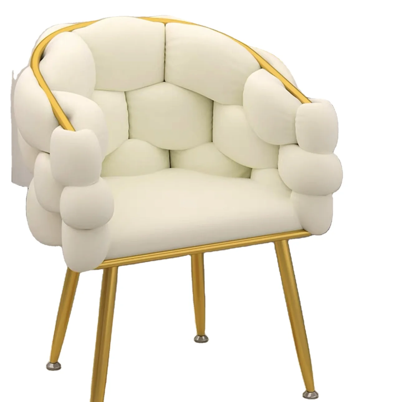 

Luxury Modern Accent Chair Living Room Furniture Home Furniture Sofa Metal Base Velvet Chair