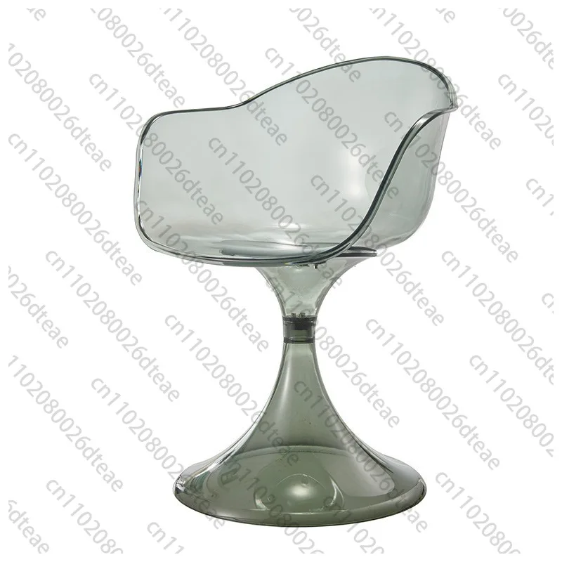 Luxury Design Acrylic Dining Chair Transparent Small Apartment Home Leisure Nordic Modern Lightweight Backrest Negotiation