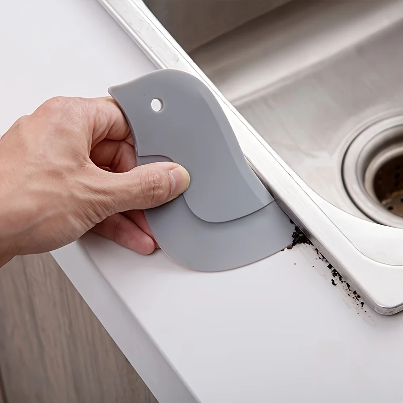 Rascador suave de pingüino de 3 uds, herramienta multiusos de limpieza de cocina para hornear en grasa, No necesita batería para encimeras de fregaderos