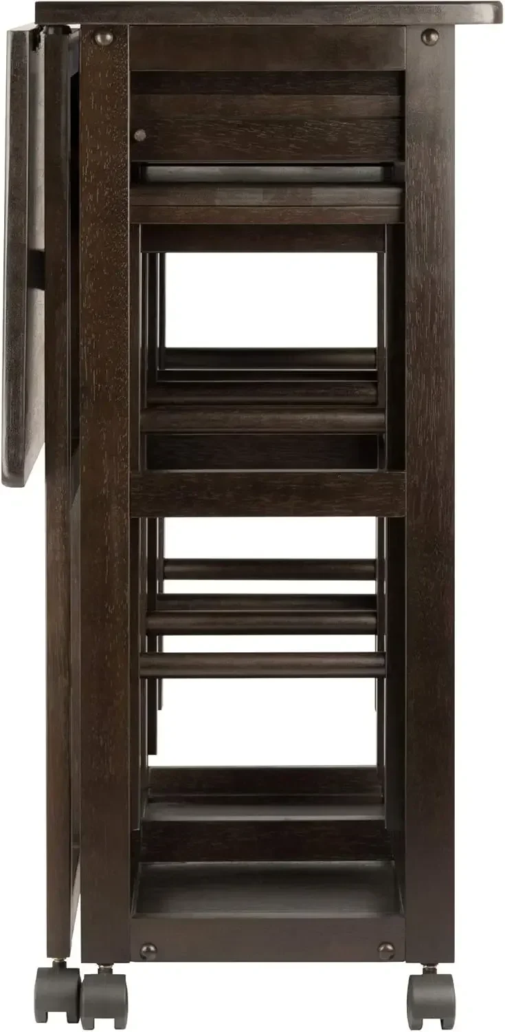 Suzanne 3-PC Set Space Saver Kitchen, Coffee Finish, 29.61x29.13x32.76