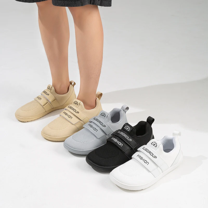 Zapatos deportivos informales para hombre, zapatillas antideslizantes de pie ancho, resistentes al desgaste, bloqueo de Color, Velcro, versátiles y transpirables, a la moda
