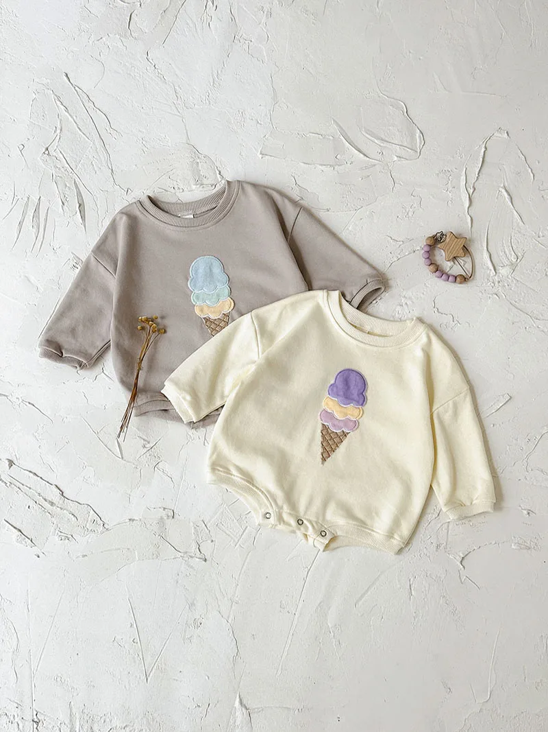 סווטשירט עם גלידה לתינוק