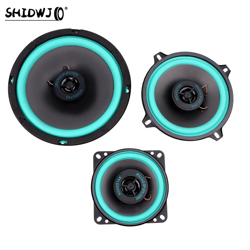 12V 4/5/6 Inch 100W 2-Way Car HIFI Coaxial Speaker Door Audio Music Stereo Tweeter Mid-woofer Full Range Frequency Speaker