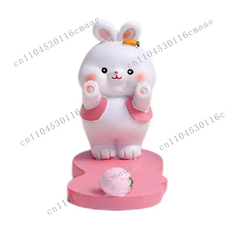 Children's phone holder, resin animal statue, desktop decoration, smartphone holder, mobile phone holder, desktop phone holder