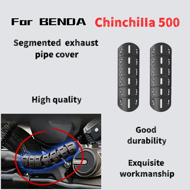 For Benda Chinchilla 500 exhaust pipe thermal insulation scald shield temperature flame retardant flexible bend