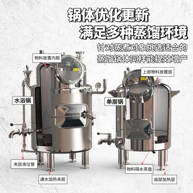 Gourd copper distiller commercial essential oil equipment for refining hydrosol