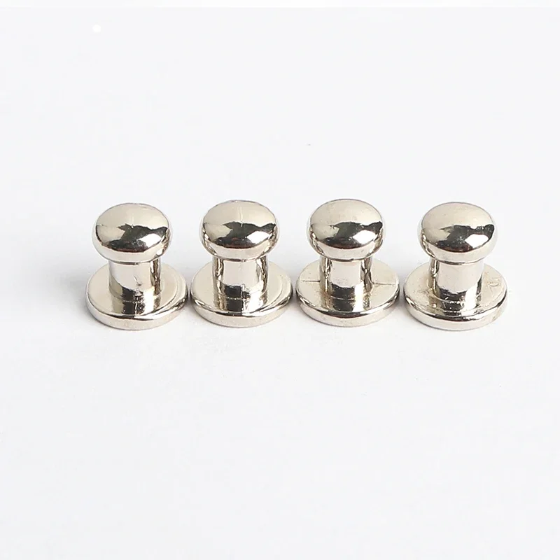 Plains Back 500sets 8mm Zinc Alloy 6 mm Round Head Stud Spot Screwback CraftLeather Bag Belt Chicago Button Screw Pin Nail Rivet