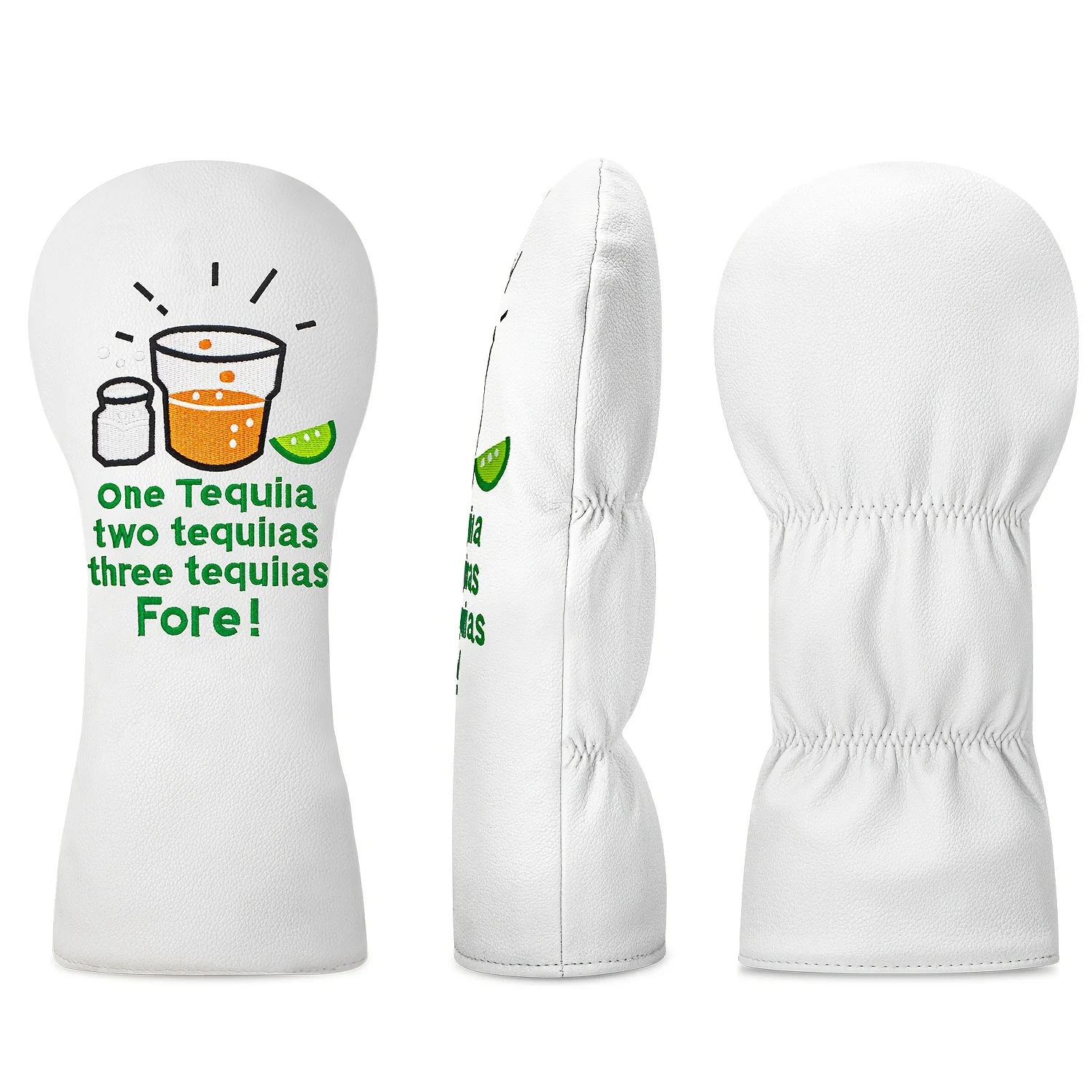 Golf Club Covers Featuring a Creative Tequila Design, Compatible with Various Clubs, Protecting The Club Heads from Scratches