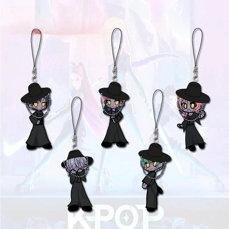 

Акриловый Kpop Охотники на демонов, телефонная ссылка, студенческая сумка, украшение, изысканный прочный кулон, кавайный брелок, подарок на день рождения