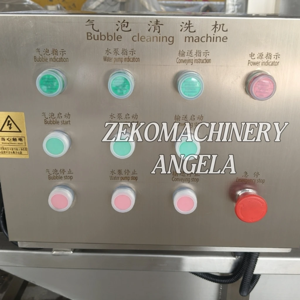 เครื่องล้างผลไม้และผักอัตโนมัติ ระบบโอโซนและฟองอากาศ สำหรับล้างแอปเปิ้ล ถั่ว ข้าวสาลี และแกนผลไม้ ลูกปืนมอเตอร์