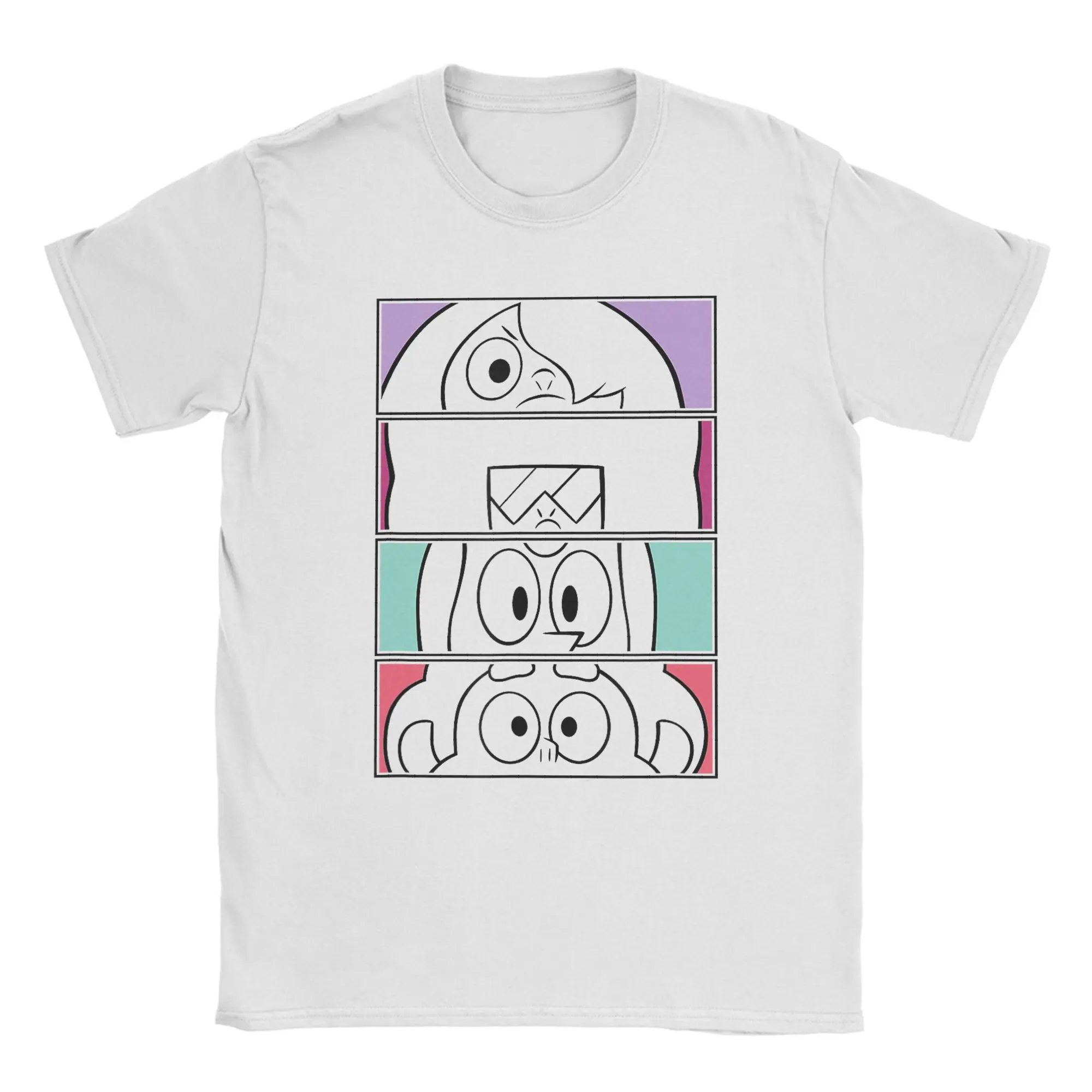 Garnet Eyes on You Character T Shirt Men Women Cotton Fun T-Shirts Round Collar Steven Universe Tees Short Sleeve Tops 4XL 5XL
