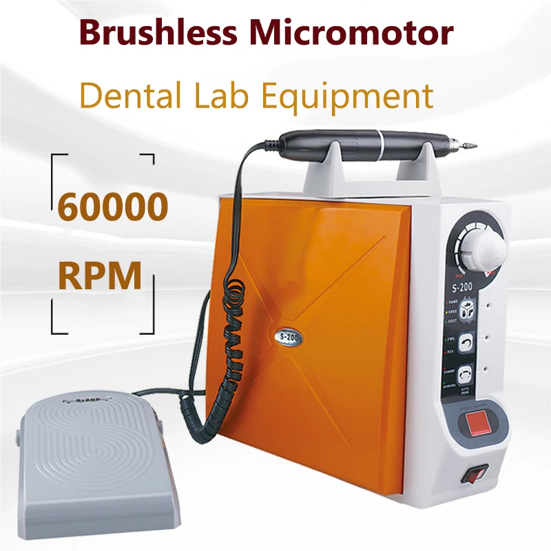 60000RPM Dental Laboratory Equipment Brushless Micromotor High-speed Micro Motor With Handpiece Drill Jewelry Polishing Machine