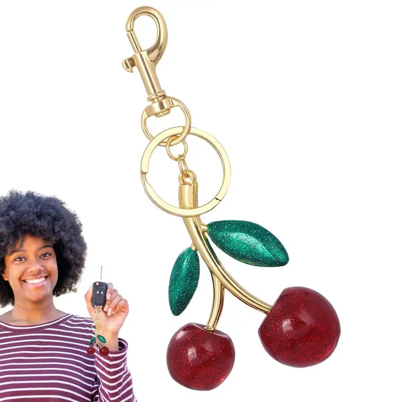 Cherry Purse Charm Cherry Charm For Women Cherry Keychain Charm Bag Fruit Pendant For Kids Girls Friends Men