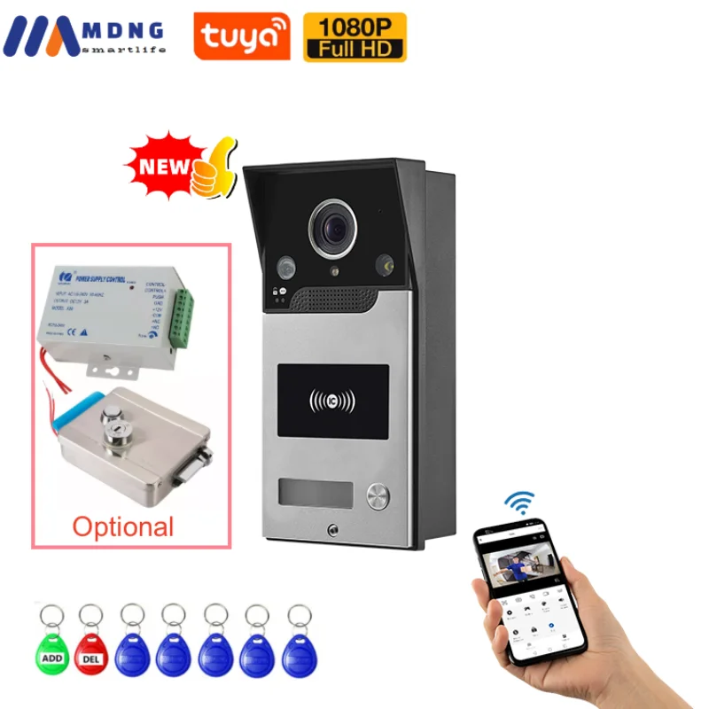 Interphone WIFI Tuya Smart Video Intercom Doorbell Outdoor Camera Wireless Door Phone POE Intercom System for Home Apartment