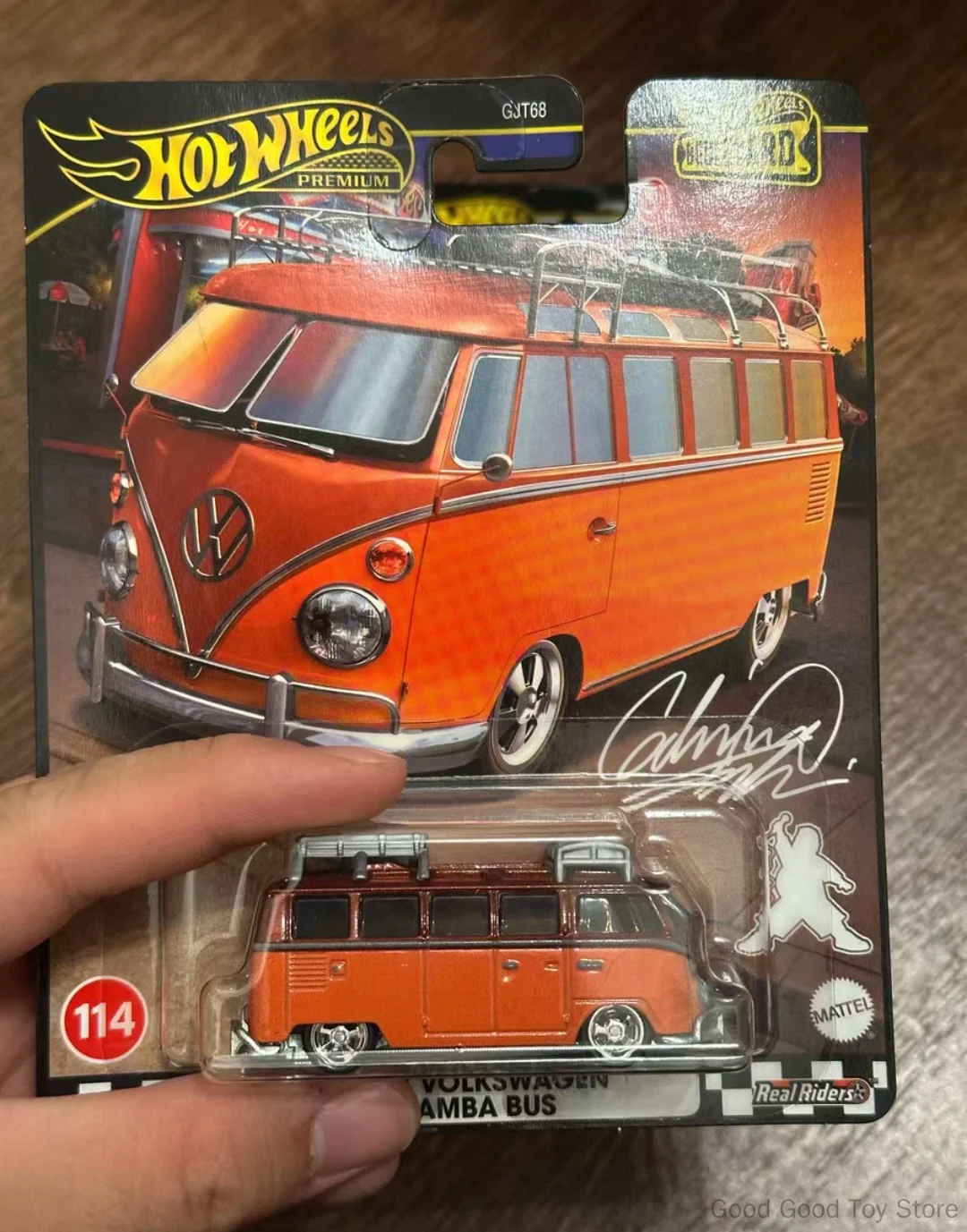 Hot Wheels Premium Boulevard 1967 Volkswagen Samba Bus Collectible 1:64 Diecast Car Model Vehicle Alloy Toys Ornament Gifts