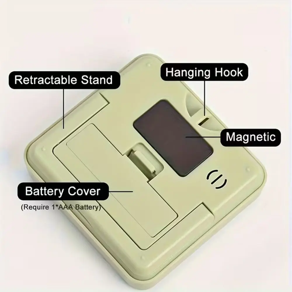 Memory Function Dual-Mode Digital Timer Magnetic Back Large LCD Display Kitchen Timer Durable Compact Countdown Timer Cooking