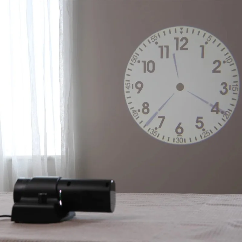 Simple Projection Desktop Clock Entrance Hall Creative Silent Table Clock Modern Multifunctional Art Living Room Desk Clock