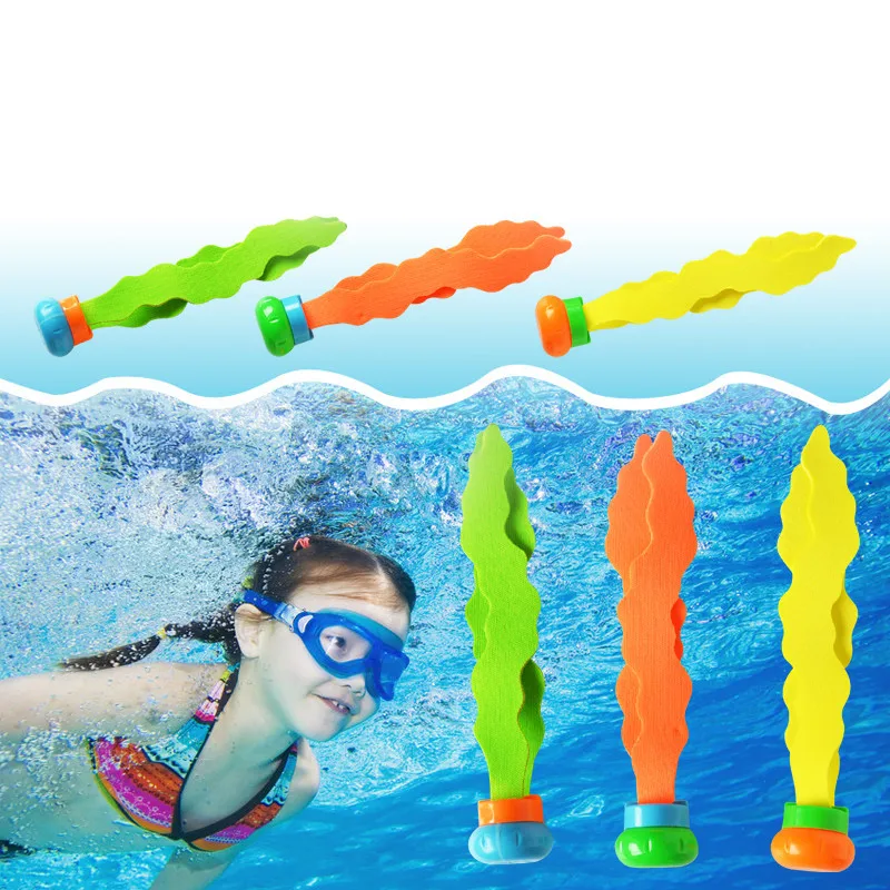 Children Summer Diving Toys Torpedos Bandits Stringed Diving Fish Ring Swimming Pool Water Games Training Gift Set Toys for Kids