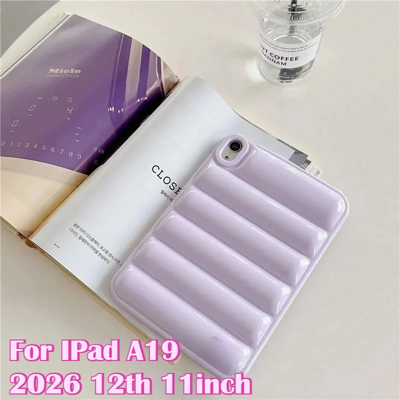 

New for IPad A19 12th 2026 Air 8 A16 10th Mini 7 6 5 4 Pro 11" 13 6th 5th 9.7 9th 8th 7th Generation Case Down Jacket Soft Cover