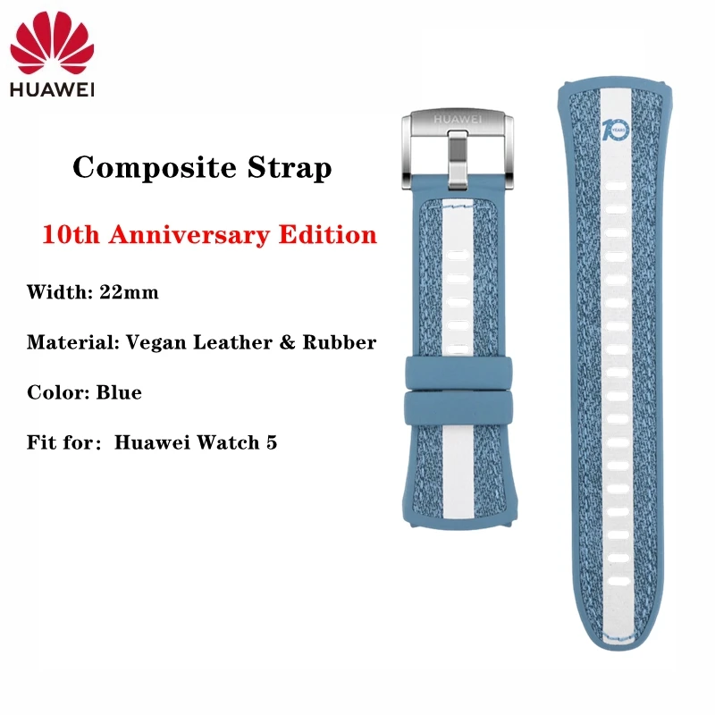 Original Huawei Watch 5 Vegan Leather Fluoroelastomer Composite