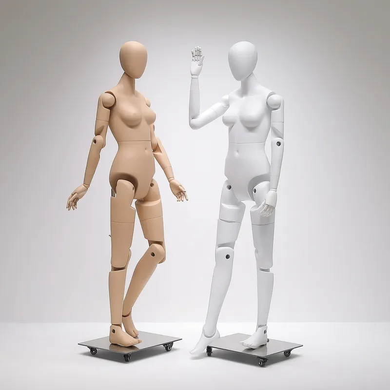 High End Sports Robot Model Props Men Women Activity Joint Dummy AI Full Body Platform Model Display Stand