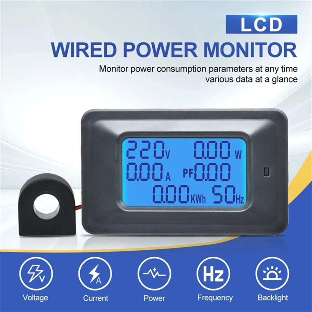 

NEW! AC110-250V 20A LED Digital Voltmeter Ammeter Wattmeter Power Energy Meter 220V Volt Wattmeter Tester Detector Indicator