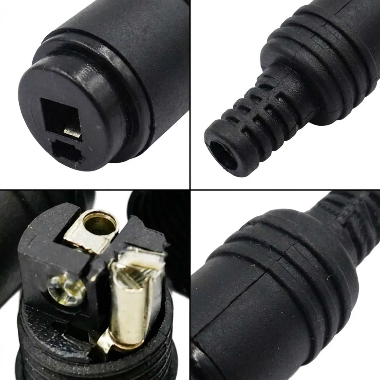 2-Pin DIN Speaker High Quality 2 Pin DIN Speaker Socket x2 PAIR Easy Installation Screw Terminal Female for hifi