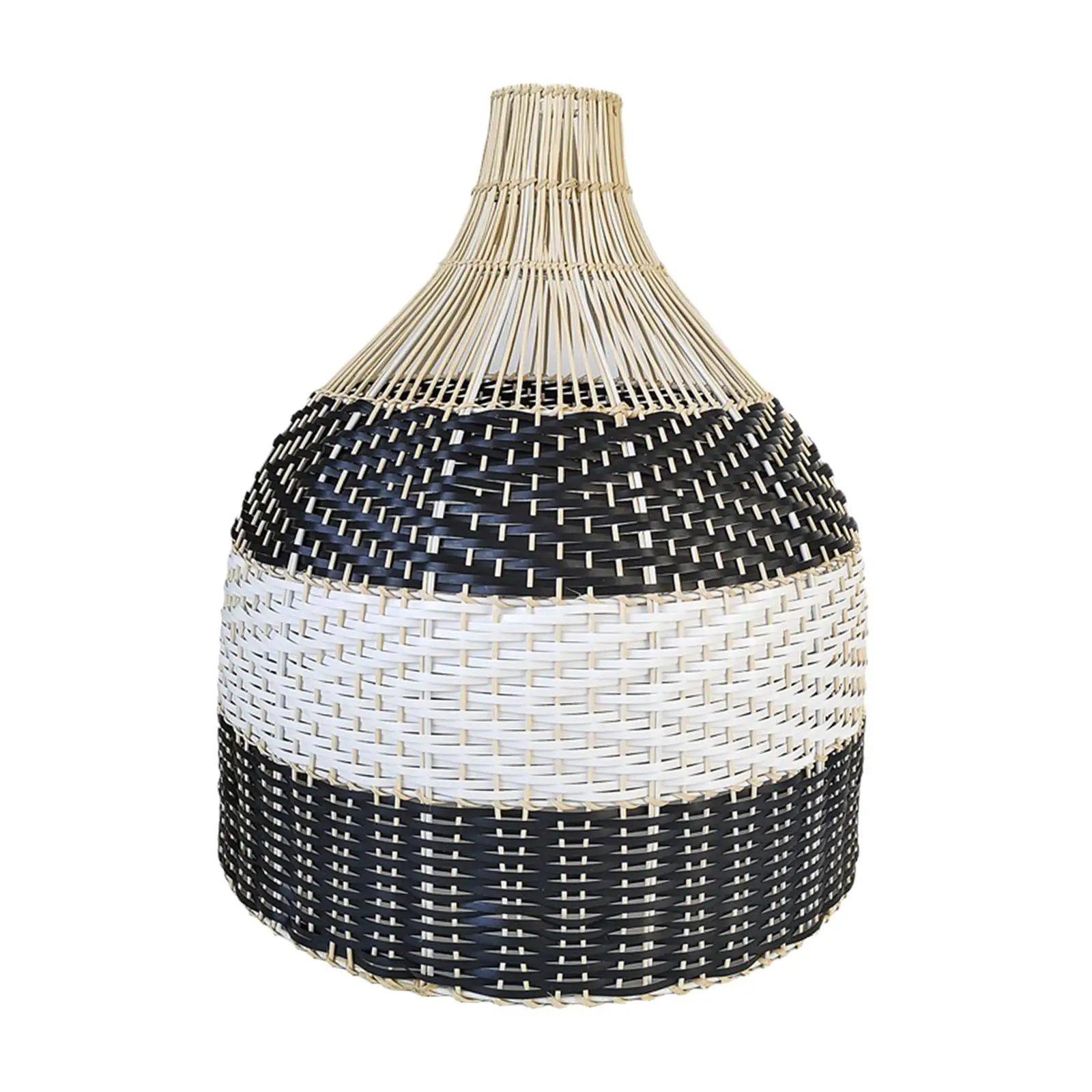 

Handwoven Rattan Lampshade Modern Durable for Restaurant Living Room Kitchen
