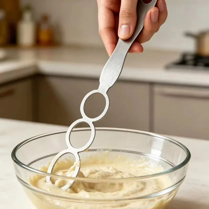 304 Stainless Steel Manual Egg Beater Multifunctional Manual Mixer Household Cream Whipper Egg Beater Home Kitchen Baking Tool