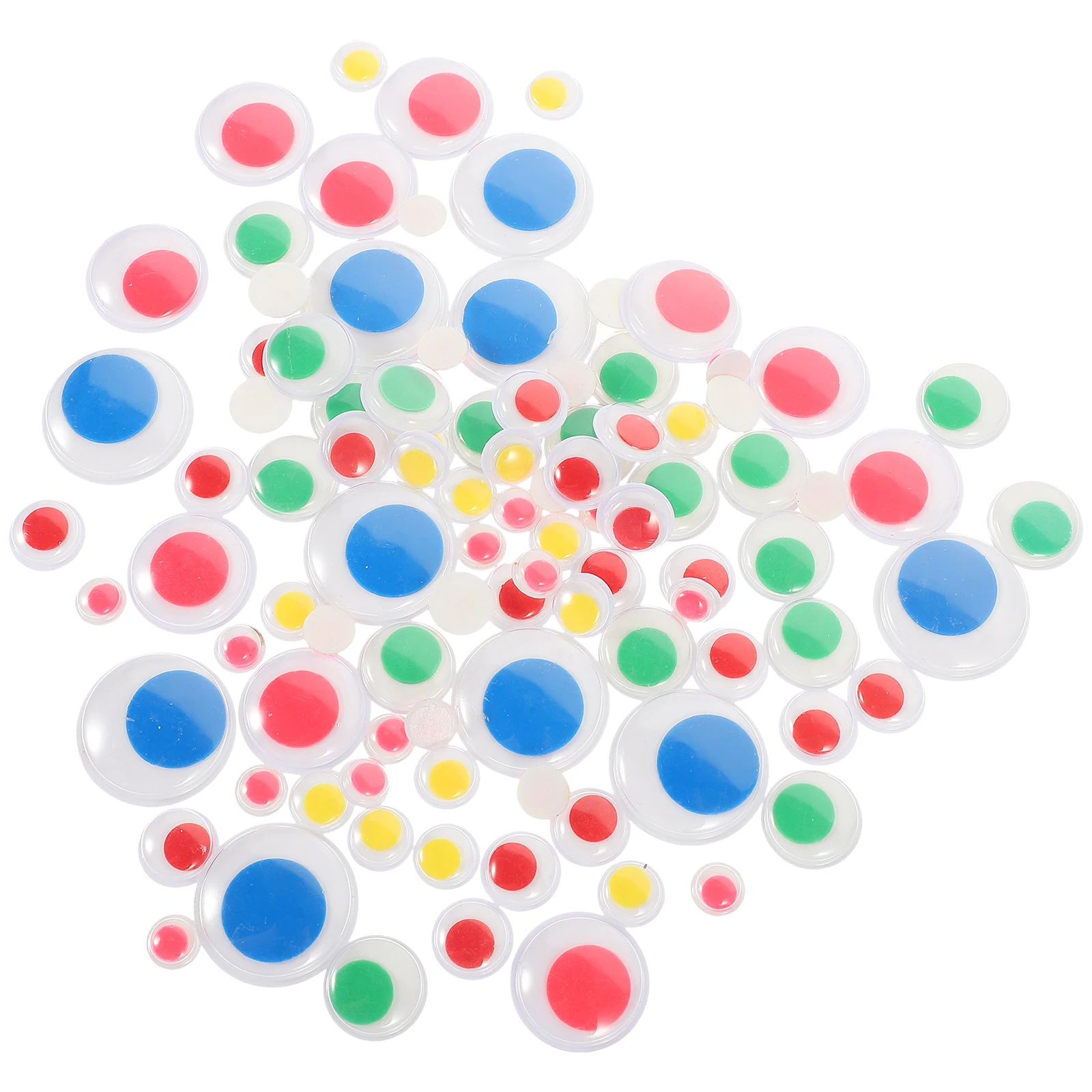 

Colored Decoration Eyeball Sticker Supplies Plastic Balls for Crafts Stickers Kids
