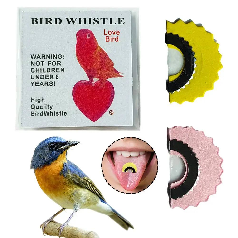 Bird Whistle Magic Fun Bird Caller Tongue Whistle Warbler Original Magic Tweeting Noisemaker Toys Tricks Gag Bird Behaviour Aids