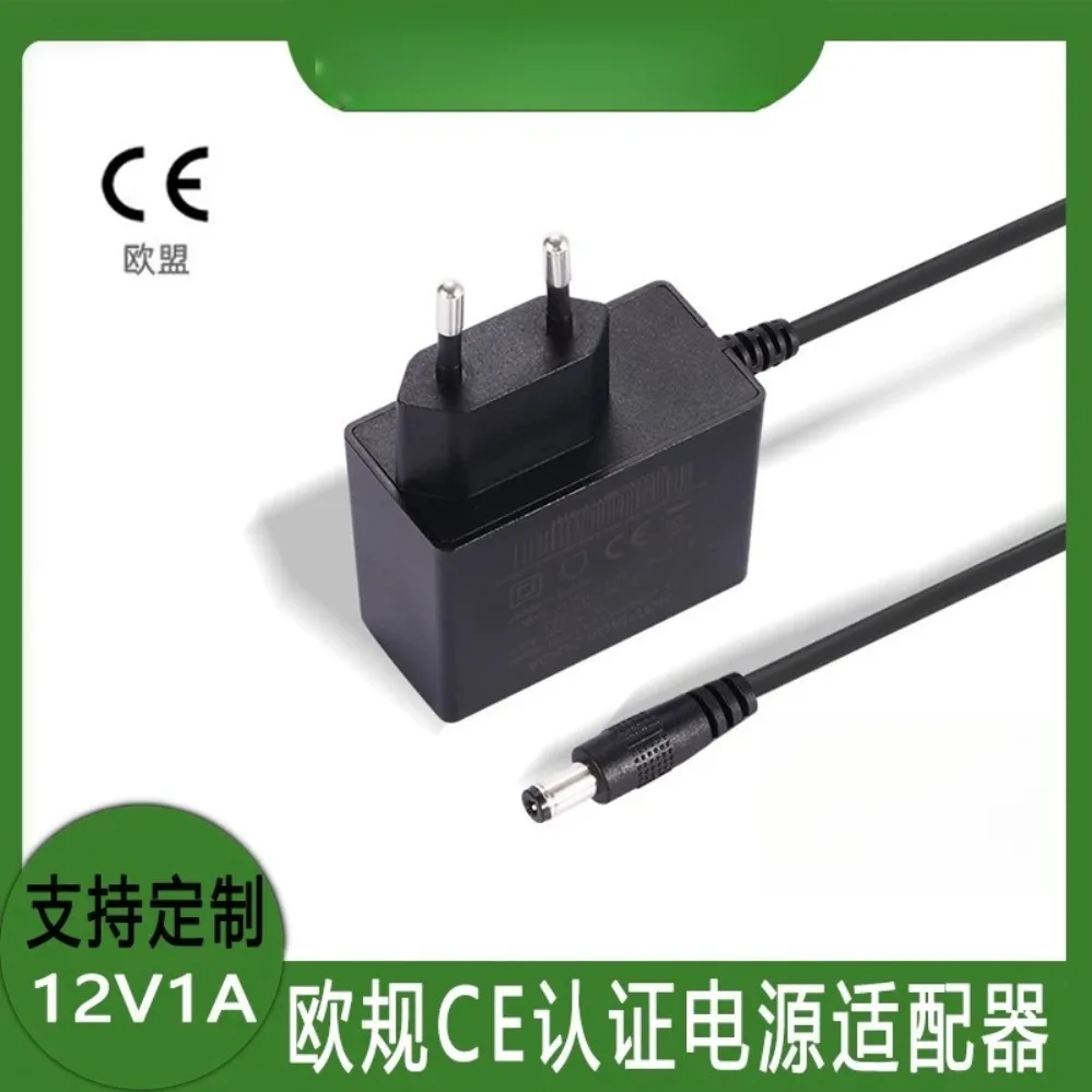 For CE Certified EU 12V1A Power Adapter For LED Makeup Mirror Lamp Smart Speaker CCTV Camera (002)