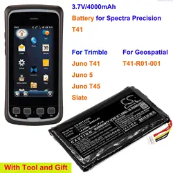 Battery S11DG103A for Spectra Precision T41, For Trimble Juno T41,Juno 5,Juno T45, Slate,For Geospatial T41-R01-001